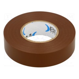 10 rol : BMESB1925MA - Tape: electrical insulating, W: 19mm, L: 25m, Thk: 0.15mm, brown