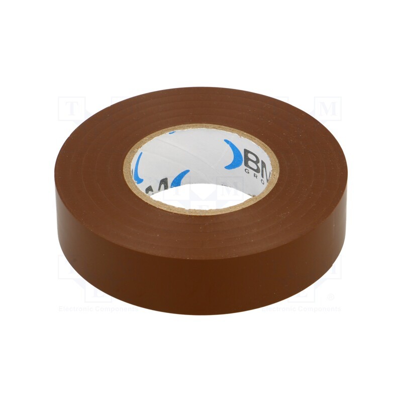 10 rol : BMESB1925MA - Tape: electrical insulating, W: 19mm, L: 25m, Thk: 0.15mm, brown