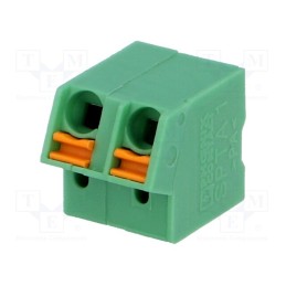 10 pcs : SPTA 1/ 2-5,0 1752214 - PCB terminal block, angled, 5mm, ways: 2, on PCBs, 0.2÷1mm2, tinned