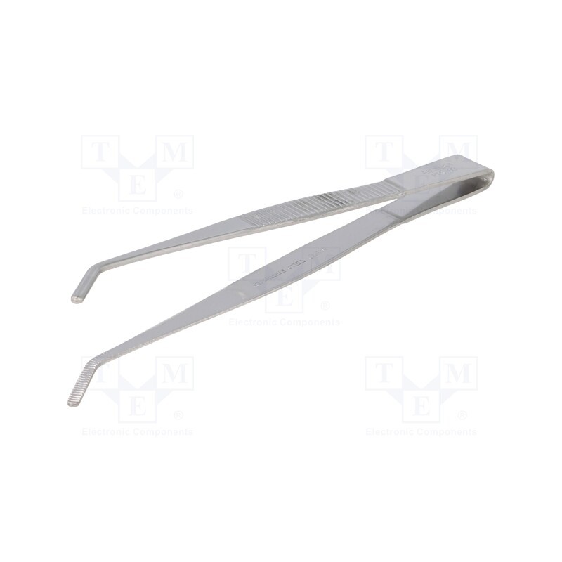 10 pcs : PTS-03 - Tweezers, 125mm, Blade tip shape: rounded, Tipwidth: 2.3mm