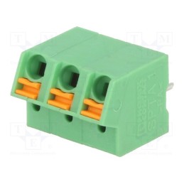 10 pcs : SPTA 1/ 3-5,0 1752227 - PCB terminal block, angled, 5mm, ways: 3, on PCBs, 0.2÷1mm2, tinned