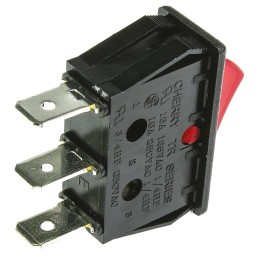 1 pcs - ZF Illuminated SPST, On-None-Off Rocker Switch Panel Mount