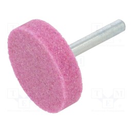 10 pcs : MD.014 - Grindingstone, Ø: 40mm, Ø: 6mm, Tip mat: aluminium oxide
