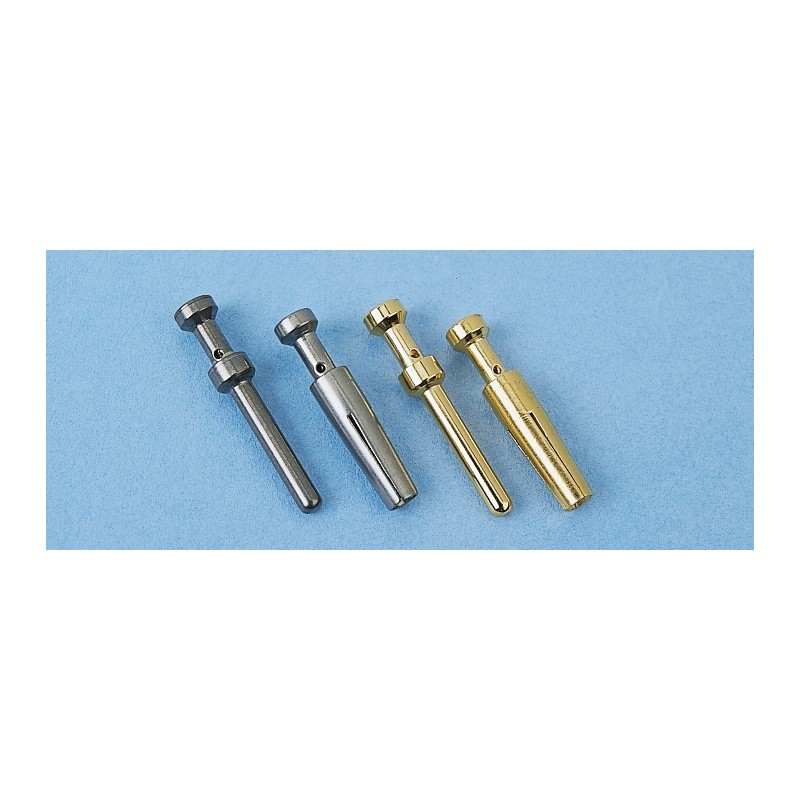 25 pcs - Han Contacts Male 16A Crimp Contact Minimum Wire Size 0.5mm² Maximum Wire Size 0.5mm²