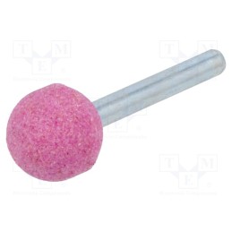 10 pcs : ME.007 - Grindingstone, Ø: 20mm, Ø: 6mm, Tip mat: aluminium oxide