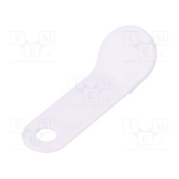 10 pcs : - Pellet memory holder in a keychain, white