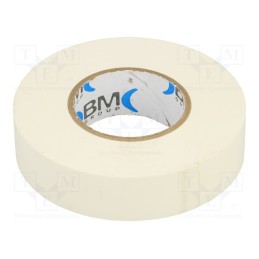 10 rol : BMESB1925BI - Tape: electrical insulating, W: 19mm, L: 25m, Thk: 0.15mm, white