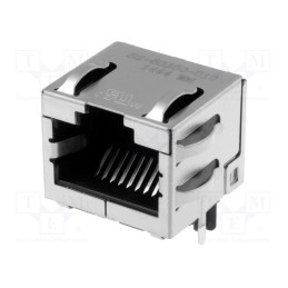 10 pcs : SS-60300-010 - Socket, RJ45, PIN: 8, Cat: 6a, shielded, Layout: 8p8c, on PCBs, THT