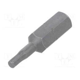 10 pcs : 5056310001 - Screwdriver bit, hex key, HEX 2,5mm, Overall len: 25mm
