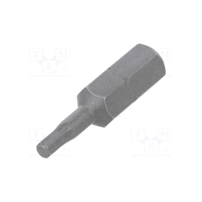 10 pcs : 5056310001 - Screwdriver bit, hex key, HEX 2,5mm, Overall len: 25mm