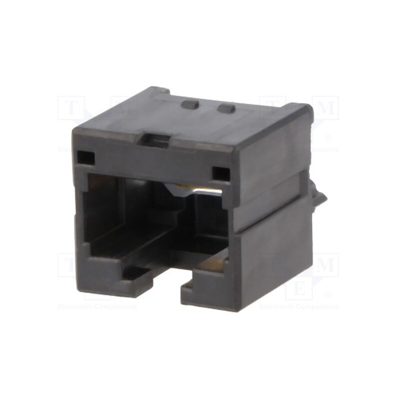 10 pcs : SS-60300-017 - Socket, RJ45, PIN: 8, Cat: 6a, Layout: 8p8c, on PCBs, THT, straight