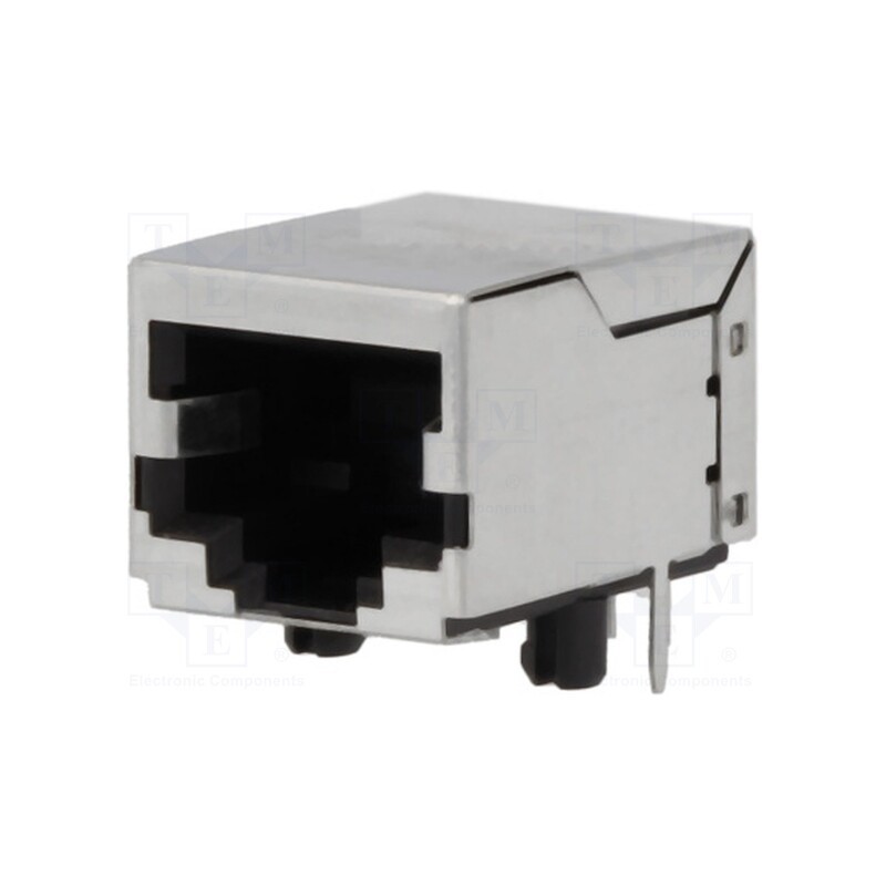 10 pcs : SS-6488S-A-NF - Socket, RJ45, PIN: 8, shielded, Layout: 8p8c, on PCBs, THT