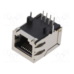 10 pcs : SS-6488S-A-PG4-BA - Socket, RJ45, PIN: 8, shielded, Layout: 8p8c, on PCBs, THT