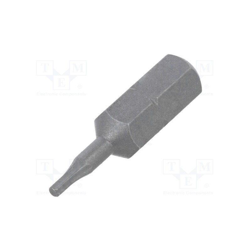 10 pcs : 5056303001 - Screwdriver bit, hex key, HEX 1,5mm, Overall len: 25mm
