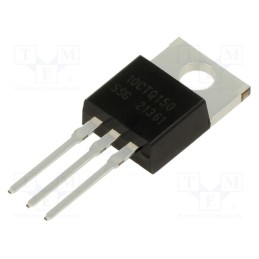 10 pcs : 10CTQ150 - Diode: Schottky rectifying, THT, 150V, 10A, TO220AB, , Ir: 50uA