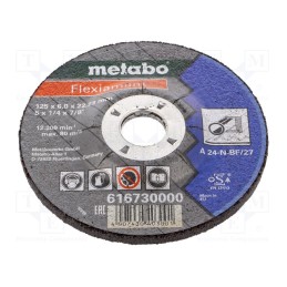 10 pcs : 616730000 - Grinding wheels, Ø: 125mm, Øhole: 22.23mm, Disc thick: 6mm, steel
