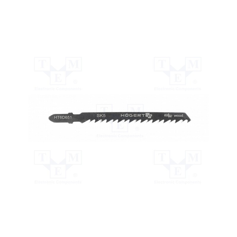 10 pcg : HT6D651 - Hacksaw blade, wood,jigsaw, 100mm, 6teeth/inch, 5pcs.