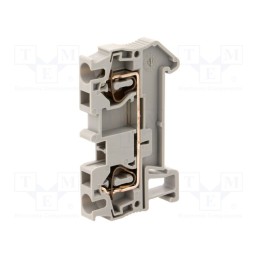 10 pcs : ST 4 3031364 - Splice terminal: rail, 0.08÷4mm2, ways: 1, terminals: 2, grey, ST