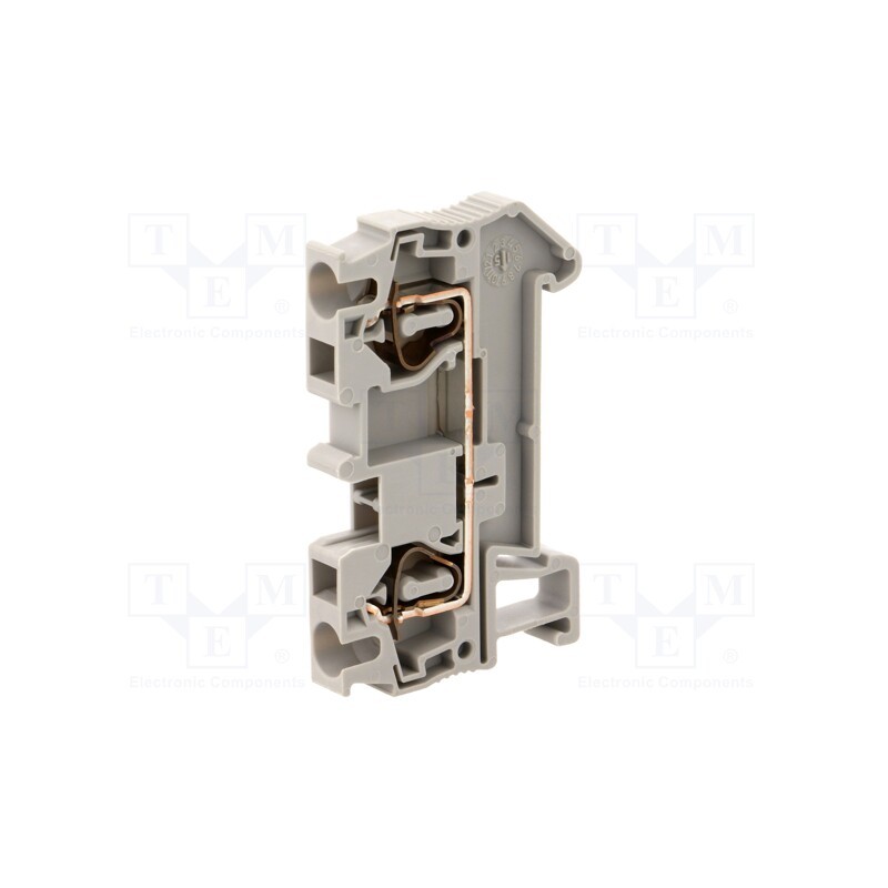 10 pcs : ST 4 3031364 - Splice terminal: rail, 0.08÷4mm2, ways: 1, terminals: 2, grey, ST
