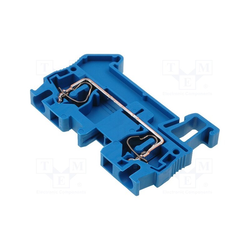 10 pcs : ST 4 BU 3031377 - Splice terminal: rail, 0.08÷4mm2, ways: 1, terminals: 2, blue, ST