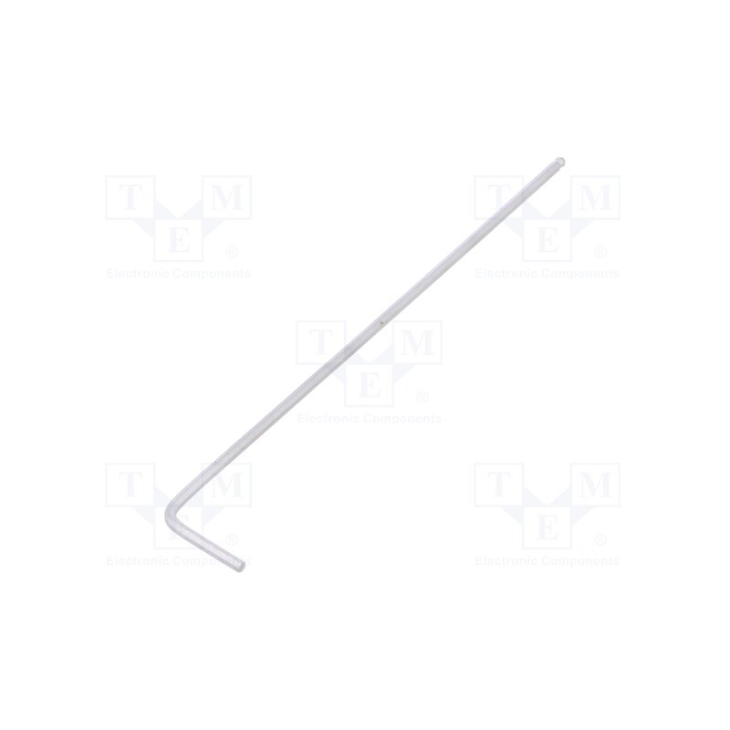 10 pcs : 1392 - Wrench, hex key,spherical, HEX 1,5mm, Overall len: 91mm