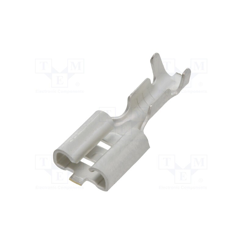 50 pcs : ST-005/03-08T - Terminal: flat, 6.3mm, 0.8mm, female, 0.3÷0.8mm2, crimped, tinned