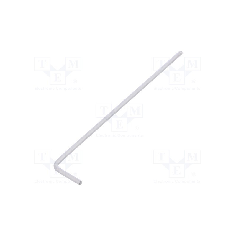 10 pcs : 1393 - Wrench, hex key,spherical, HEX 2mm, Overall len: 101mm