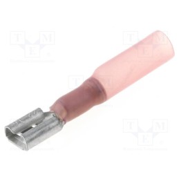 10 pcs : ST-005/R-T - Terminal: flat, 6.3mm, 0.8mm, female, 0.5÷1.5mm2, crimped, red