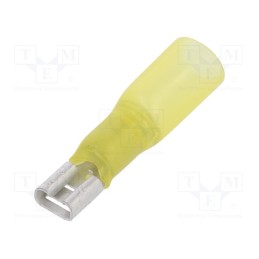 10 pcs : ST-005/Y-T - Terminal: flat, 6.3mm, 0.8mm, female, 4÷6mm2, crimped, for cable