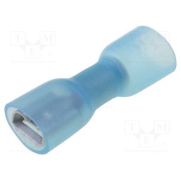 10 pcs : ST-010/B-T - Terminal: flat, 6.3mm, 0.8mm, female, 1.5÷2.5mm2, crimped, blue