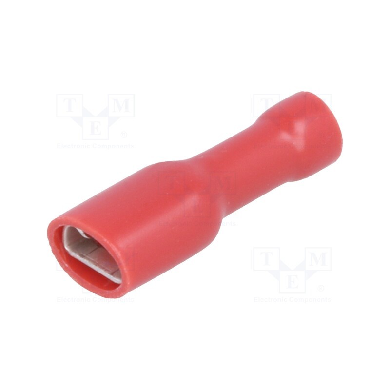 50 pcs : ST-013/R - Terminal: flat, 4.8mm, 0.8mm, female, 0.5÷1mm2, crimped, for cable