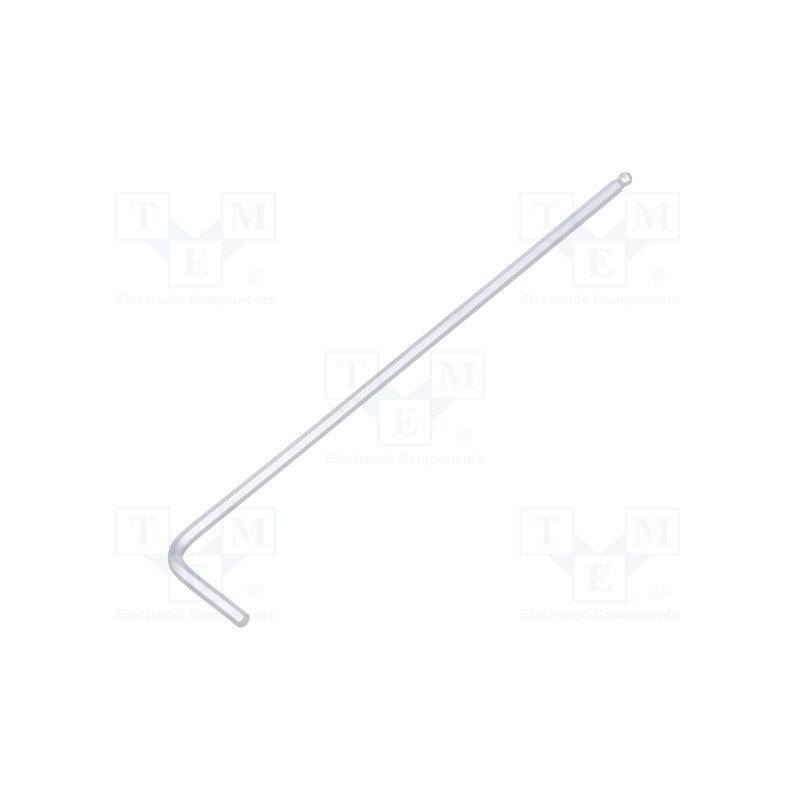 10 pcs : 112002MR - Wrench, hex key,spherical, HEX 2mm, tool steel, long, 102mm