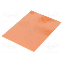 10 pcs : - Laminate, FR4,epoxy resin, 1.5mm, L: 100mm, W: 75mm, Coating: copper