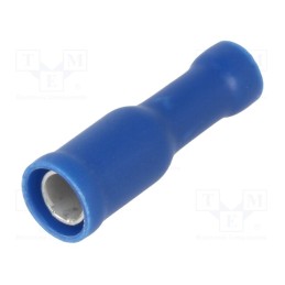 50 pcs : ST-050/B - Terminal: round, female, Ø: 4mm, 1.5÷2.5mm2, crimped, for cable