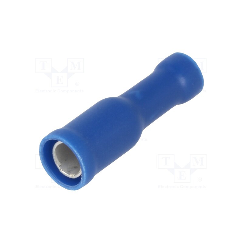 50 pcs : ST-050/B - Terminal: round, female, Ø: 4mm, 1.5÷2.5mm2, crimped, for cable