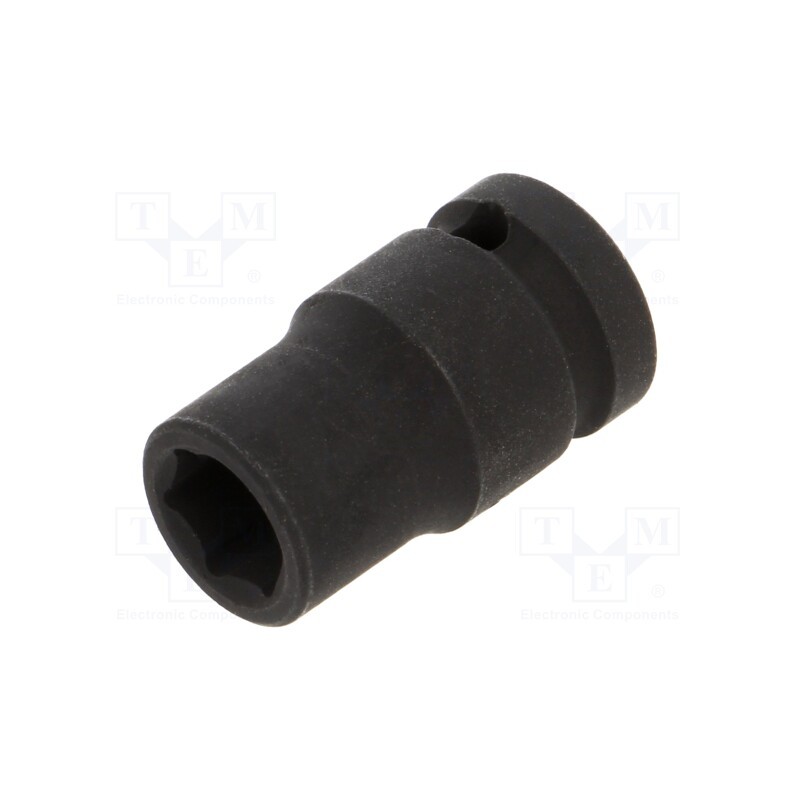 10 pcs : 253507M - Socket, 6-angles,socket spanner, 1/4', Socket bit length: 23mm