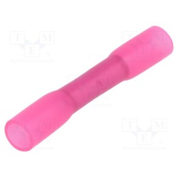 10 pcs : ST-061/R - Tip: butt splice, in heat-shrinkable insulation, copper, tinned