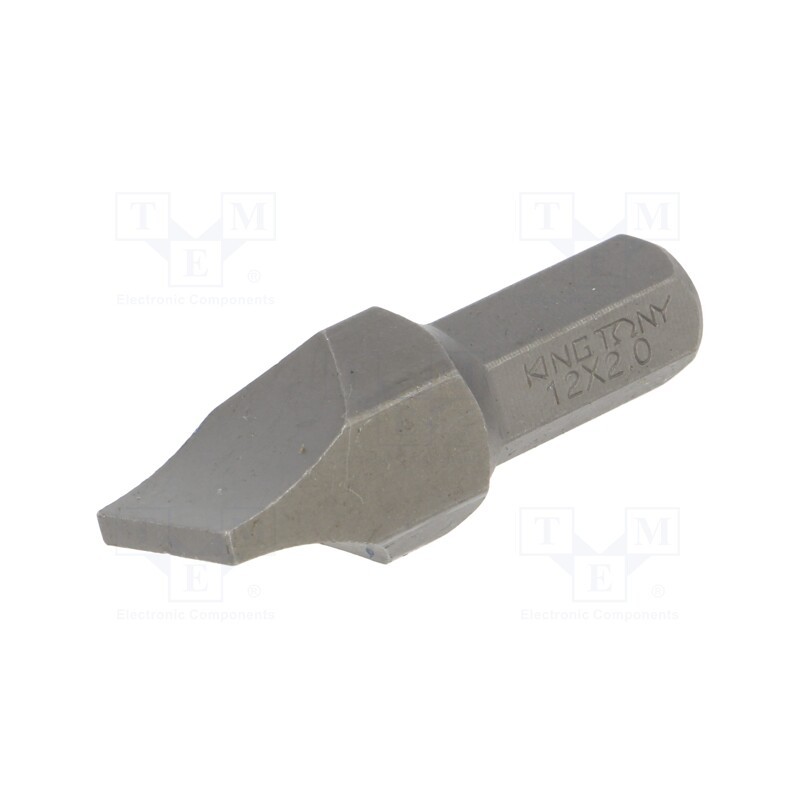 10 pcs : 183612S - Screwdriver bit, slot, 12,0x2,0mm, Overall len: 36mm