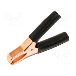10 pcs : BU-46A-0 - Crocodile clip, 50A, Grip capac: max.29mm, Overall len: 74mm