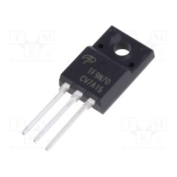 10 pcs : AOTF9N70 - Transistor: N-MOSFET, unipolar, 700V, 5.8A, TO220F