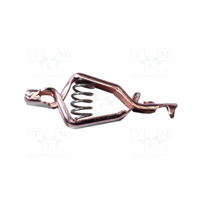 10 pcs : BU-48C - Crocodile clip, 20A, Grip capac: max.12.7mm, Overall len: 51mm