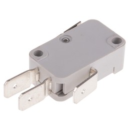 1 pcs - RS PRO Short Lever Micro Switch, Quick Connect Terminal, 16 A @ 250 V ac, SP-CO