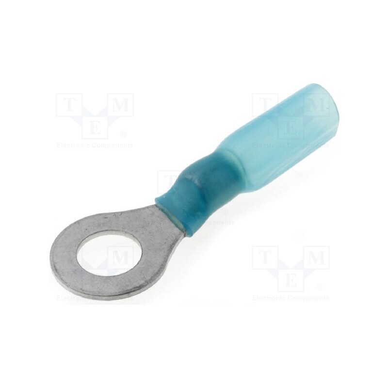10 pcs : ST-083/B-T - Tip: ring, M6, Ø: 6.5mm, 1.5÷2.5mm2, crimped, for cable, blue, 150°C