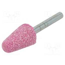 10 pcs : 902018 - Grindingstone, 6mm, metal,steel, ceramics, Mounting: rod 6mm