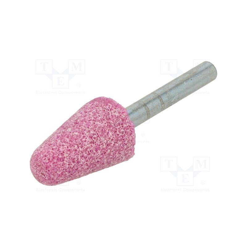 10 pcs : 902018 - Grindingstone, 6mm, metal,steel, ceramics, Mounting: rod 6mm