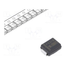 10 pcs : 1PGSMB5931 - Diode: Zener, 3W, 18V, 83mA, SMD, , SMB, single diode