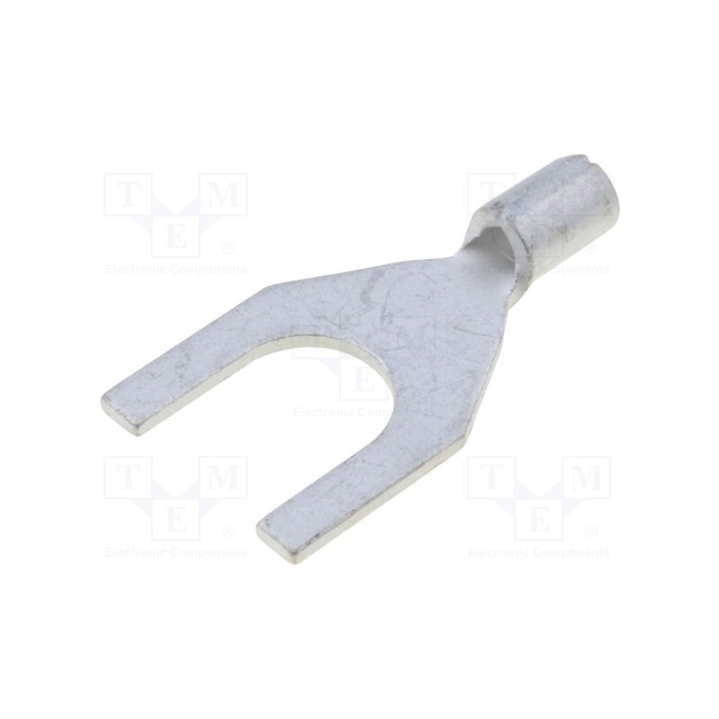 50 pcs : ST-097/2 - Tip: fork, M6, 0.5÷1mm2, crimped, for cable, non-insulated, tinned