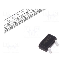 10 pcs : MCP1703T-5002E/CB - IC: voltage regulator, LDO,linear,fixed, 5V, 0.25A, SOT23A, SMD