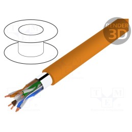 20 m : TI0050 - Wire, BiTLAN,F/UTP, 4x2x23AWG, 6, data transmission, solid, Cu