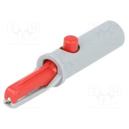 10 pcs : AK 10 RT - Crocodile clip, 6A, 60VDC, red, Grip capac: max.7.5mm, 930126101